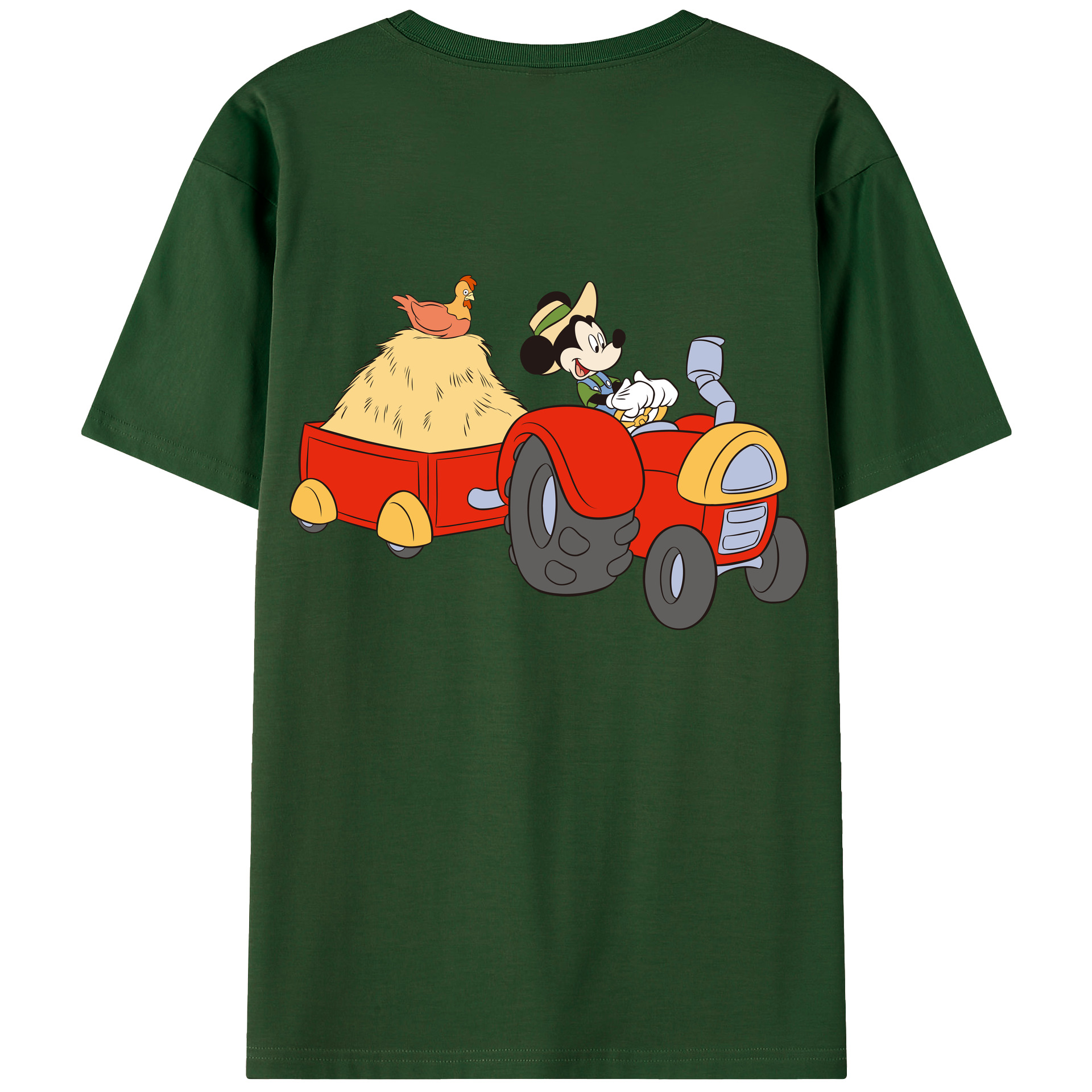（画像用） ミッキーマウス Mickey Mouse 綿100％半袖Tシャツ（背面プリント）